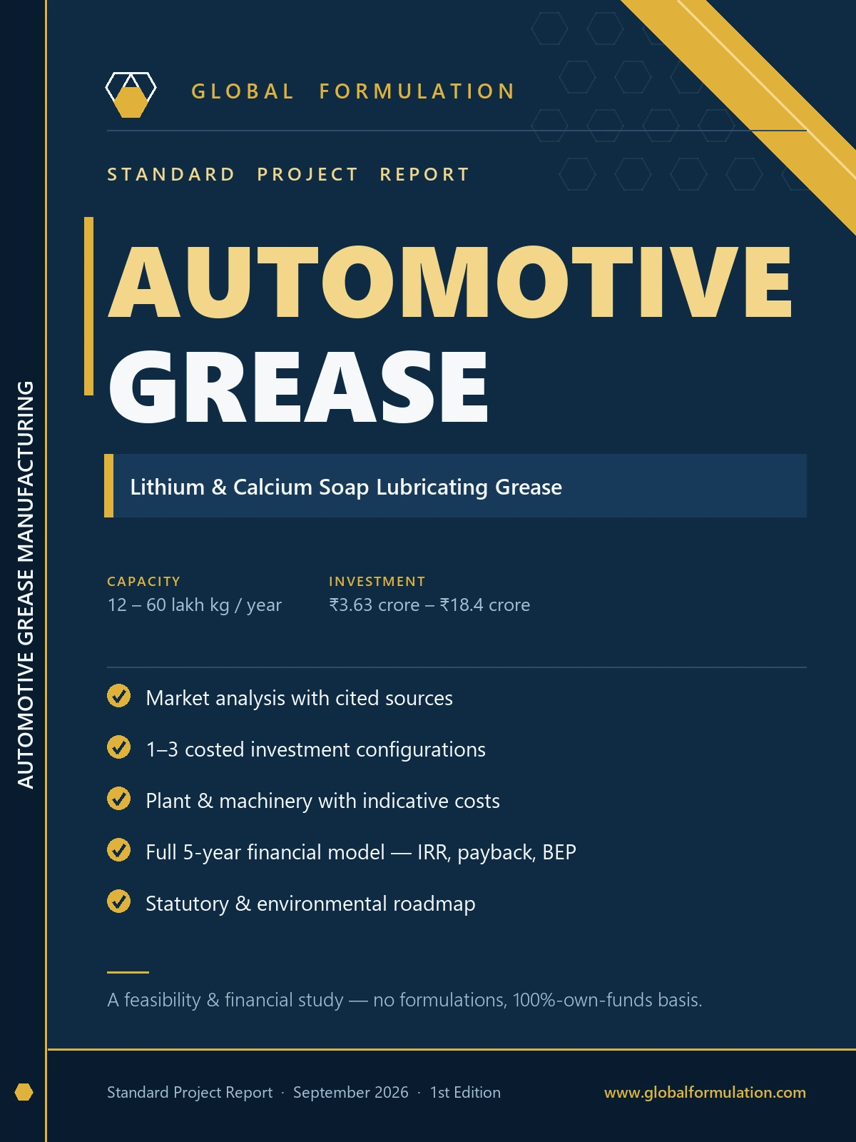Automotive & Industrial Grease Manufacturing — Standard Project Report