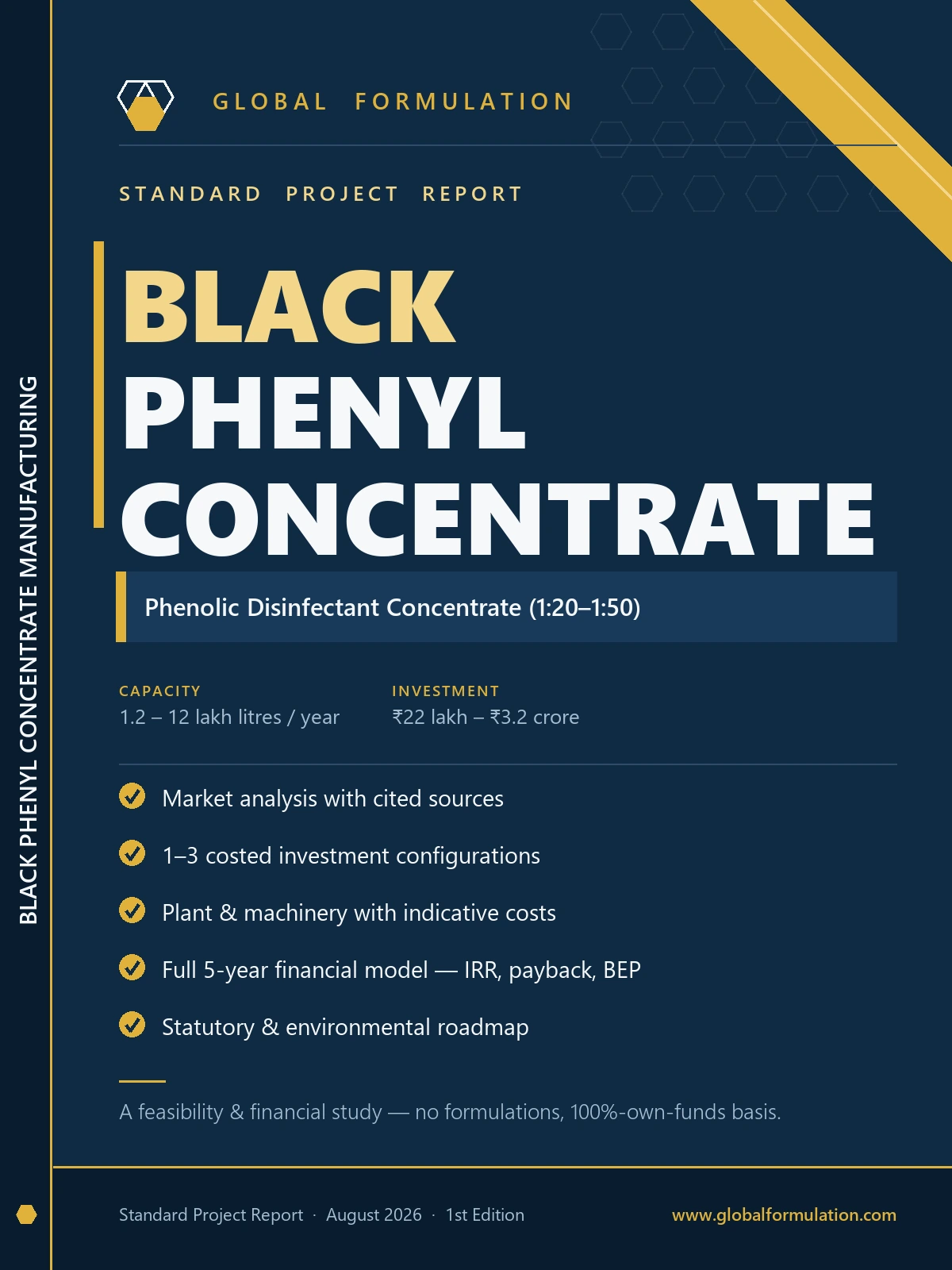Black Phenyl Concentrate Manufacturing — Standard Project Report