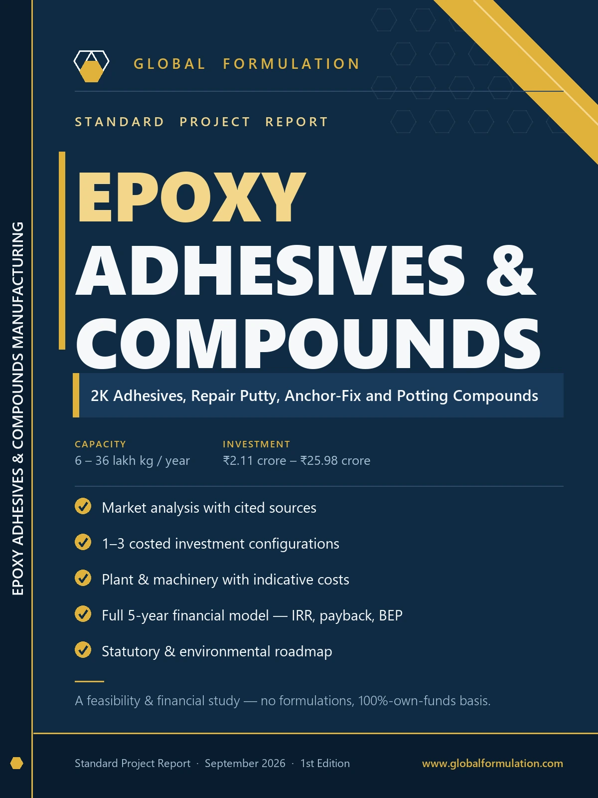 Epoxy Adhesives & Compounds Manufacturing — Standard Project Report