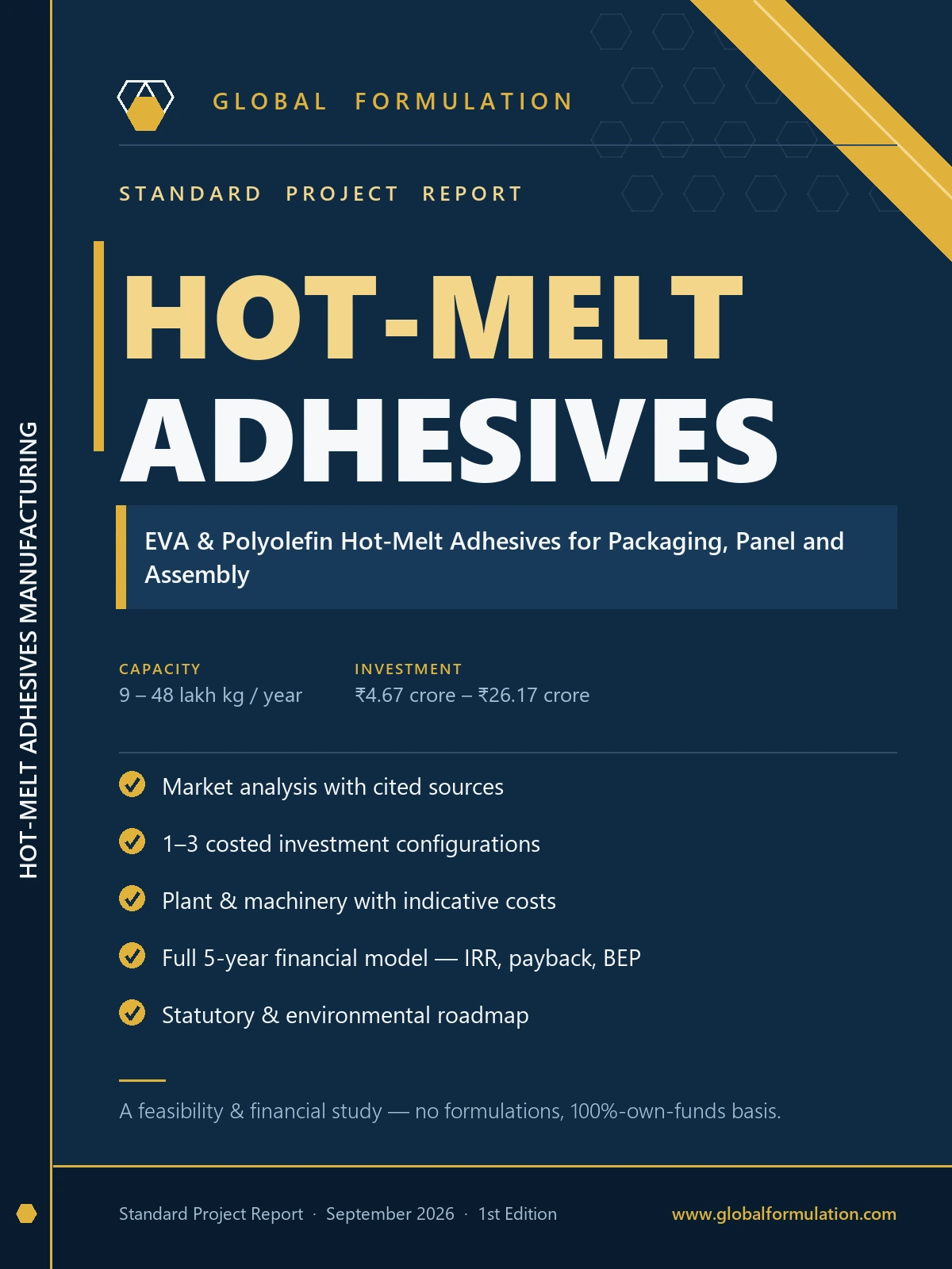 Hot-Melt Adhesives Manufacturing — Standard Project Report