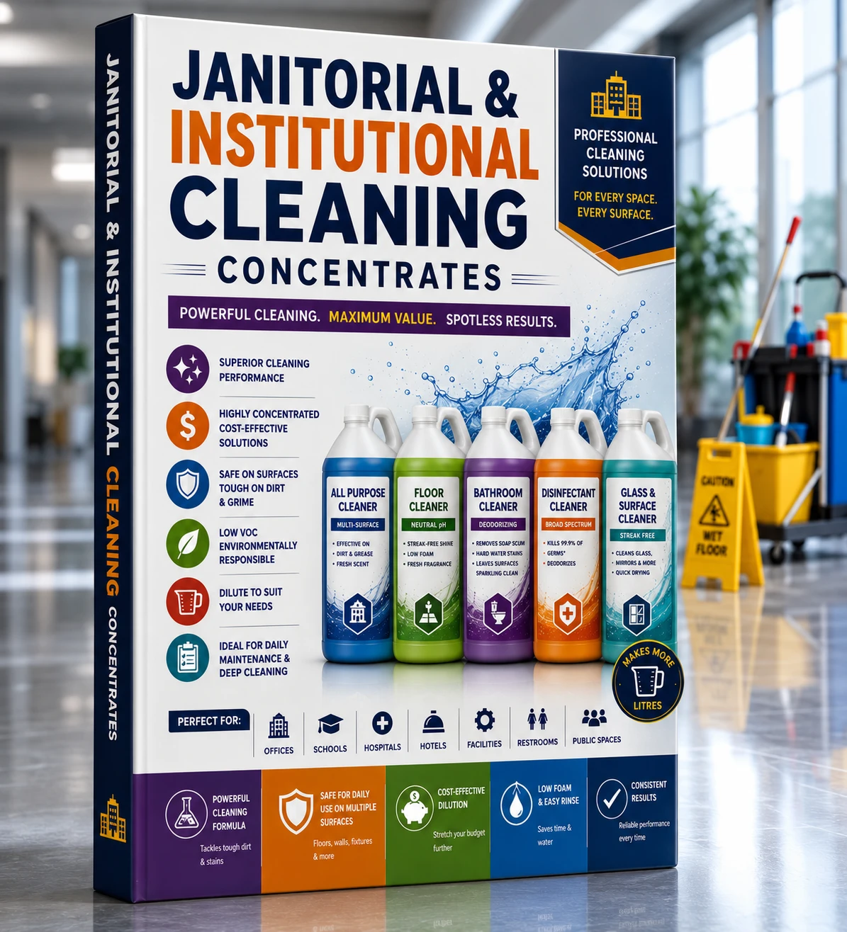 Janitorial & Institutional Cleaning Concentrates — Formulation Handbook