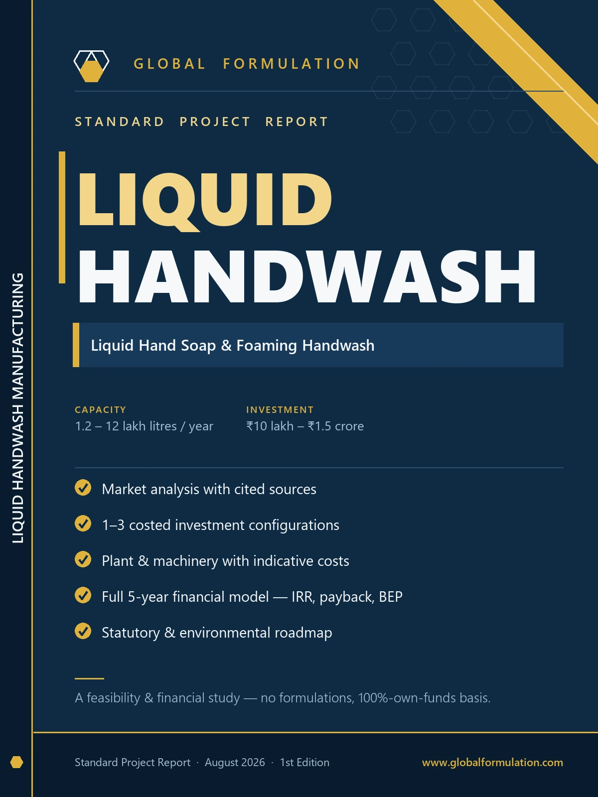 Liquid Handwash Manufacturing — Standard Project Report