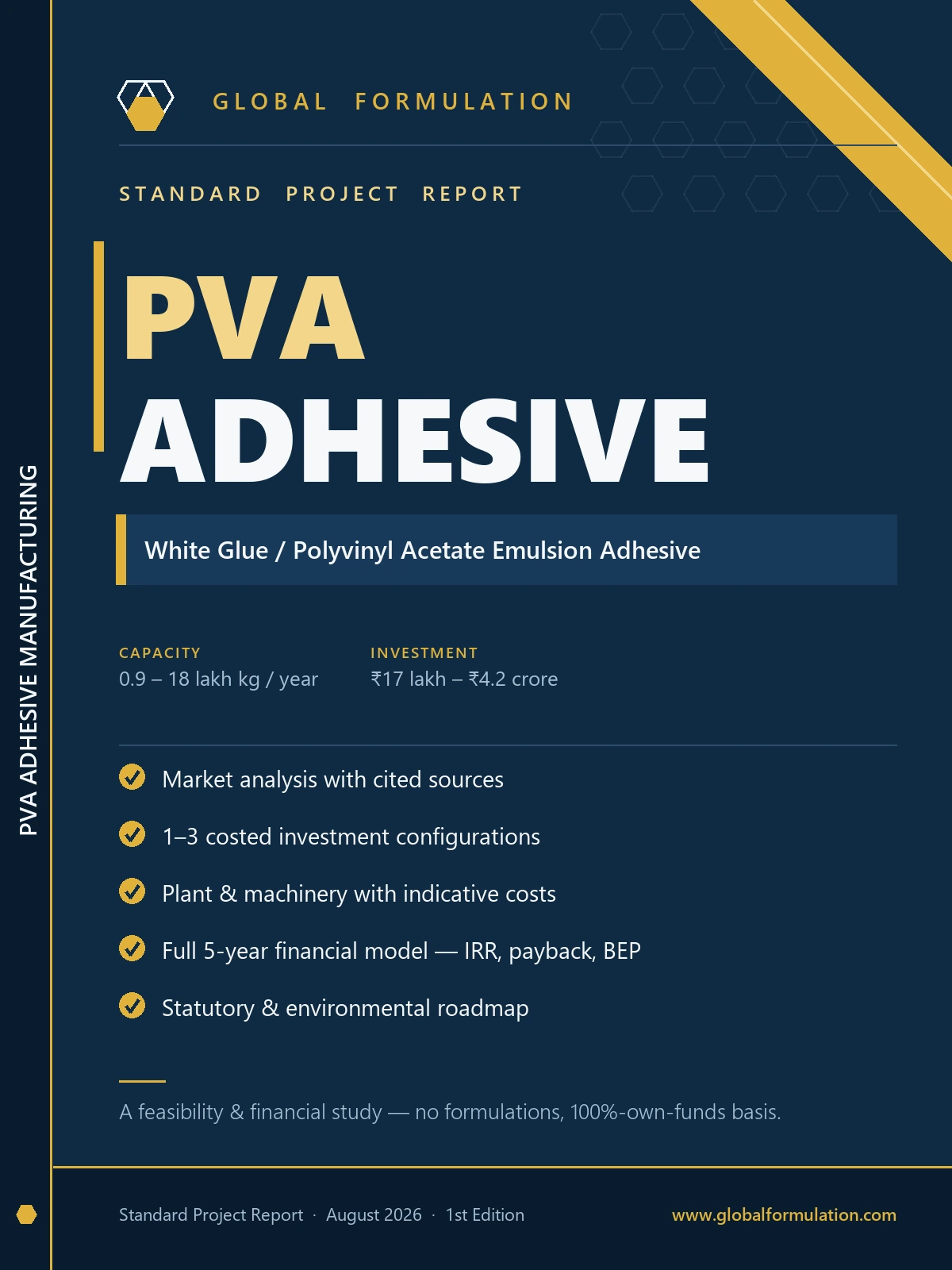 PVA Adhesive Manufacturing — Standard Project Report