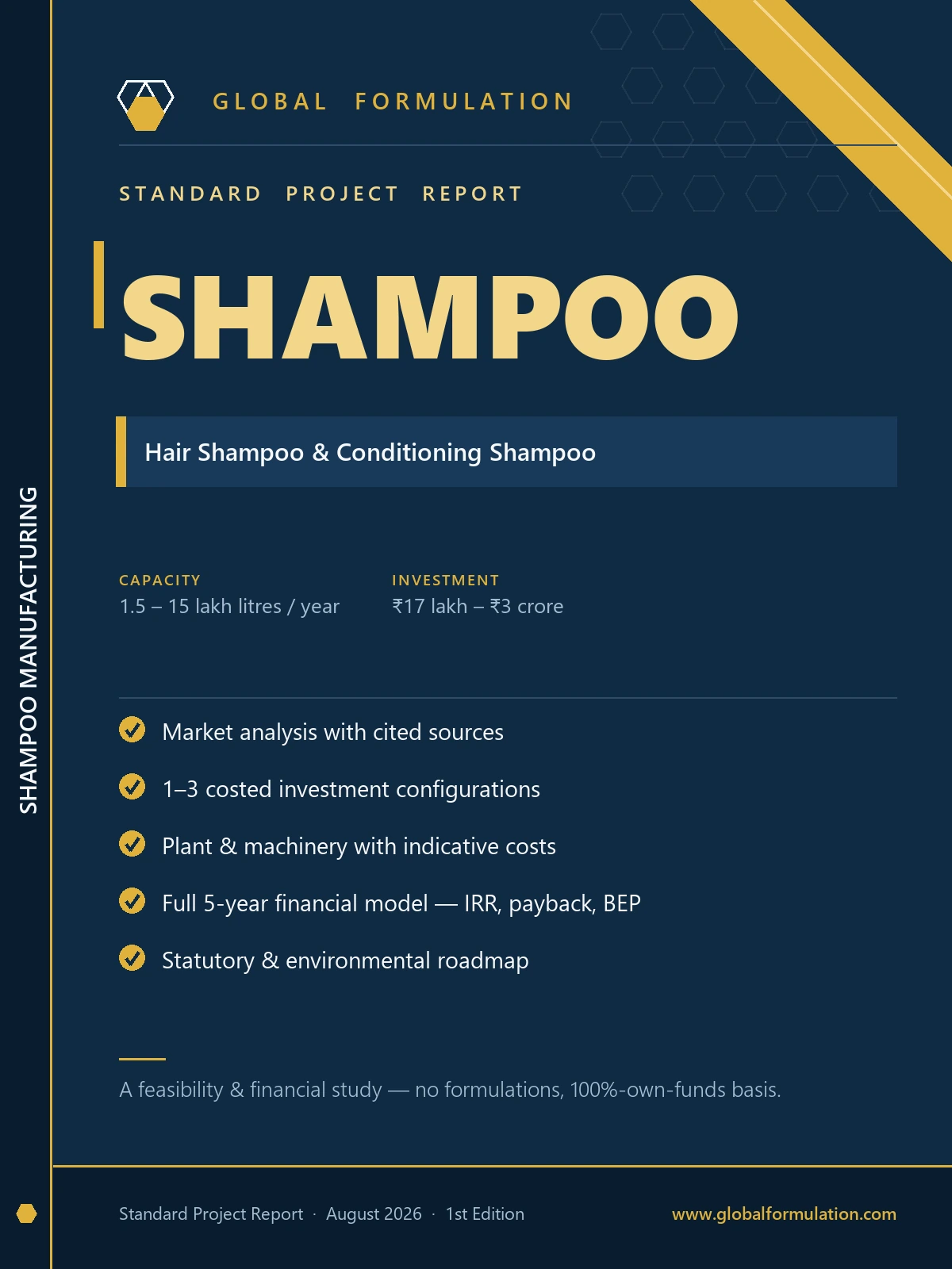 Shampoo Manufacturing — Standard Project Report