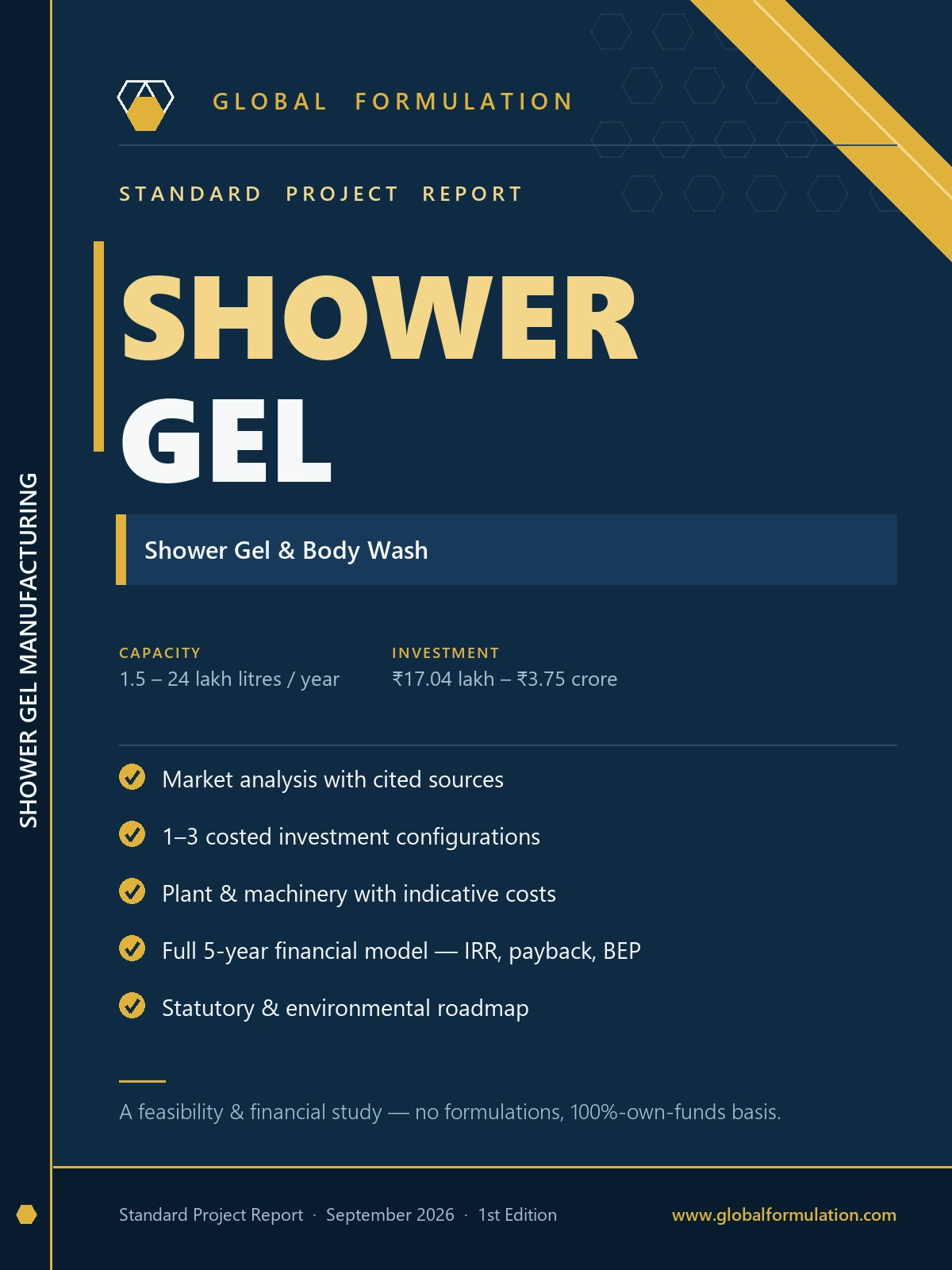 Shower Gel Manufacturing — Standard Project Report