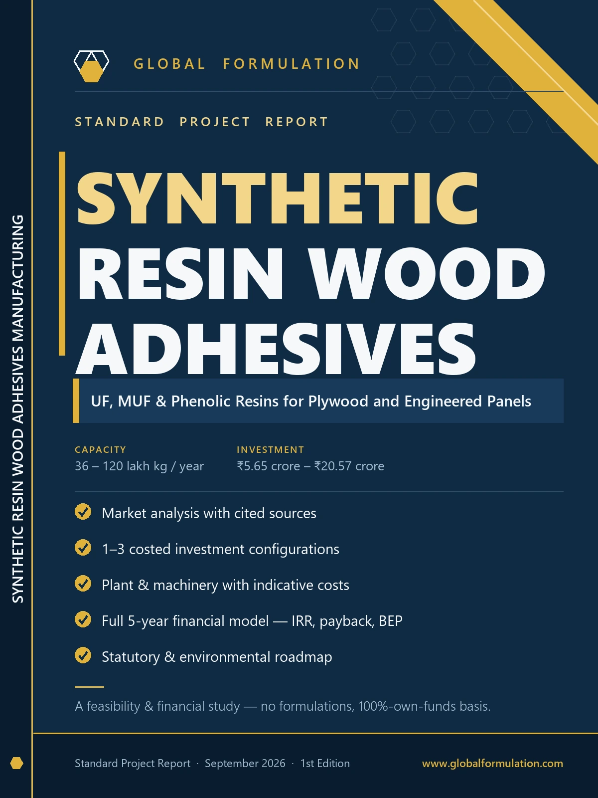 Synthetic Resin Wood Adhesives Manufacturing — Standard Project Report