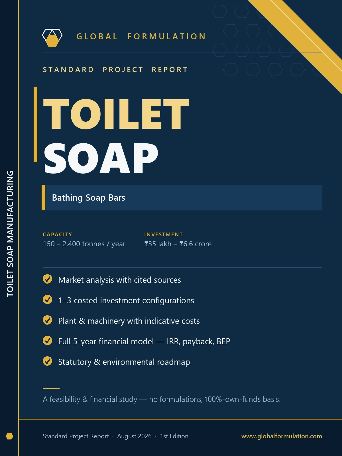 Toilet Soap Manufacturing — Standard Project Report