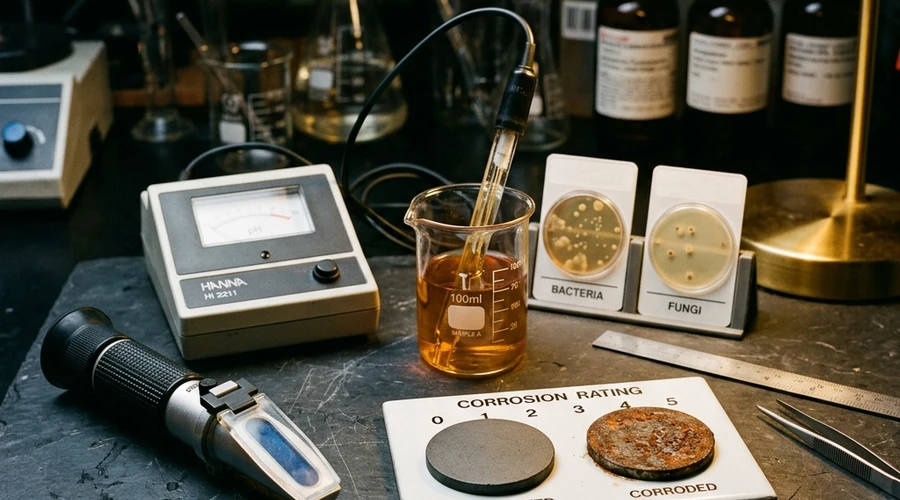 metalworking fluids performance comparison — lab testing microbial count and corrosion test | Global Formulation