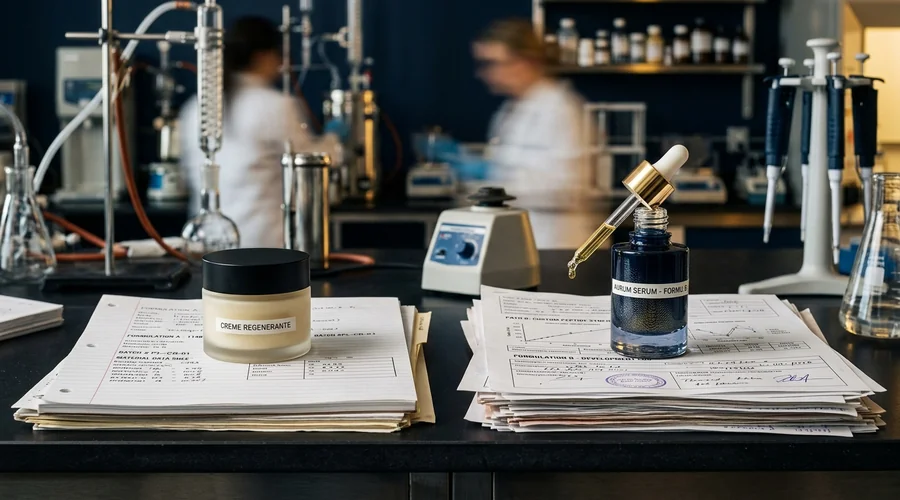 cosmetic product development timeline comparison infographic — private label versus custom formulation | Global Formulation