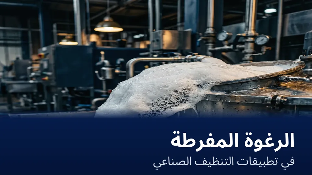 الإفراط في تكوّن الرغوة في التنظيف الصناعي — رغوة فائضة في نظام غسل بالرش تعطّل الإنتاج | Global Formulation