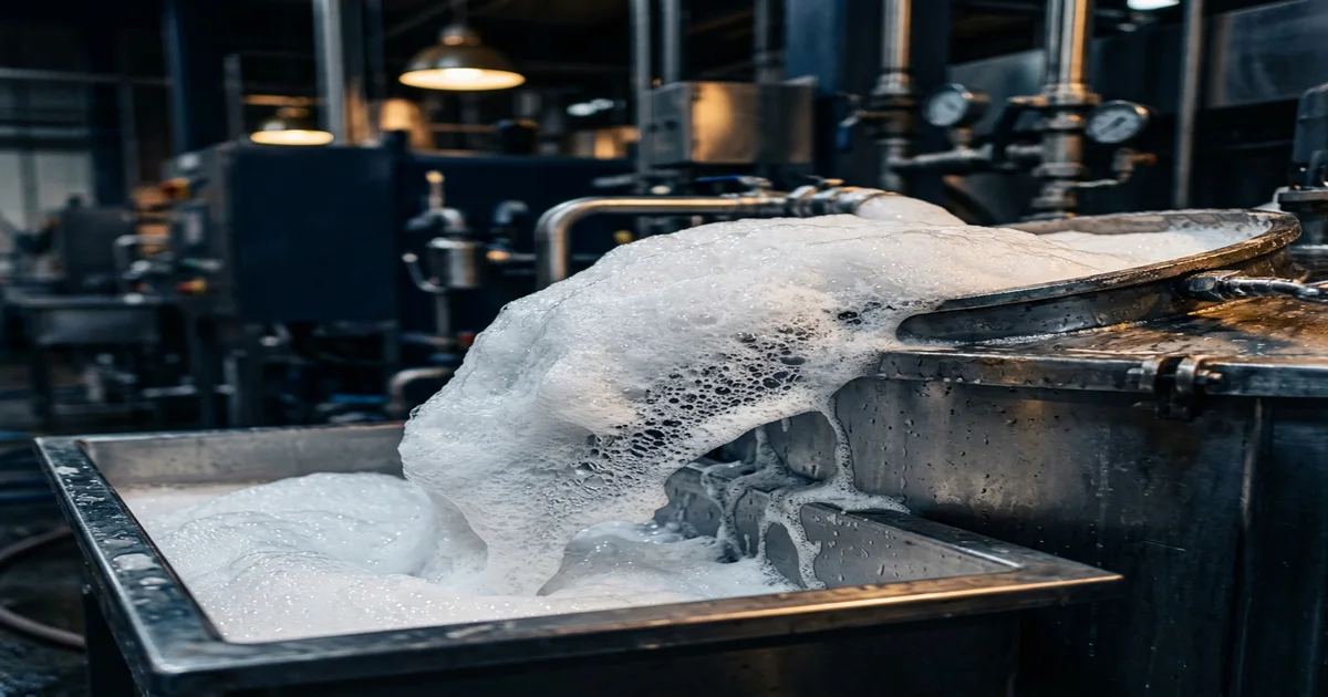 Excessive Foaming in Industrial Cleaning Applications