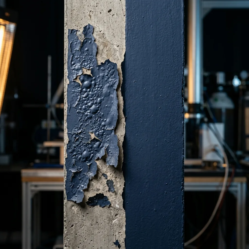 acrylic exterior paint application facade — weathering failure comparison | Global Formulation