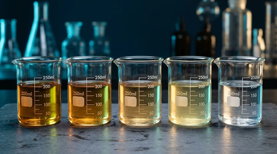 neutral floor cleaner dilution ratio comparison in glass beakers | Global Formulation diagram