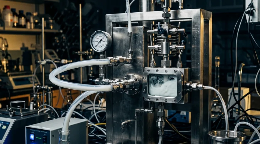 liposome formation process — laboratory homogenizer processing lipid dispersion | Global Formulation