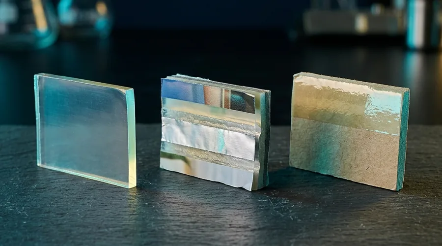 mono-film, laminate, and coated paper packaging structure samples technical comparison — laboratory bench photography | Global Formulation