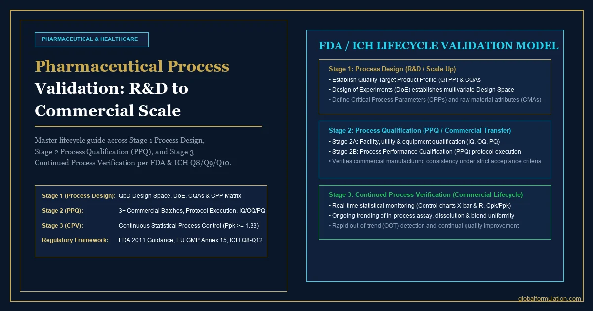 Pharmaceutical Process Validation: R&D to Commercial