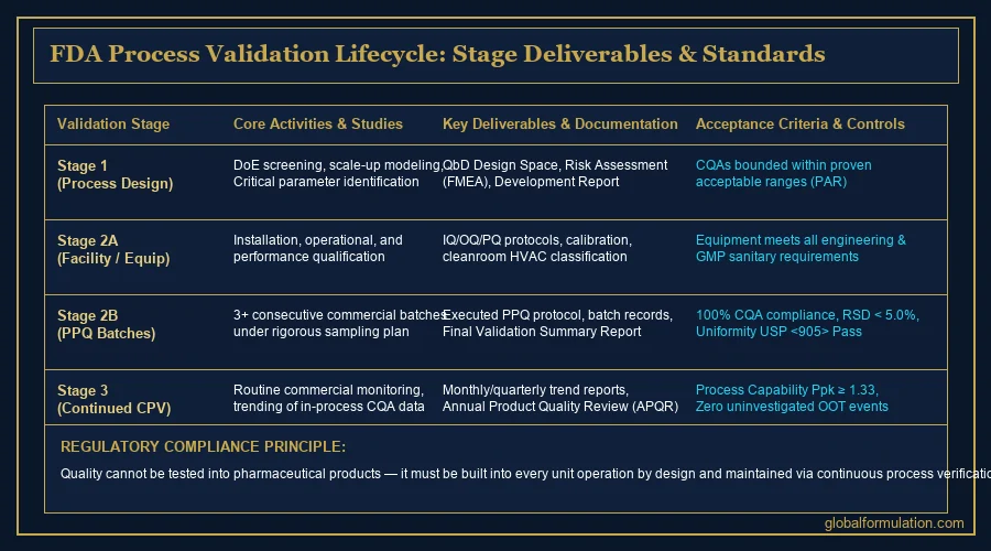 pharmaceutical scale-up comparison infographic — dissolution testing apparatus and analytical balance testing a scale-up batch in a quality control laboratory | Global Formulation infographic