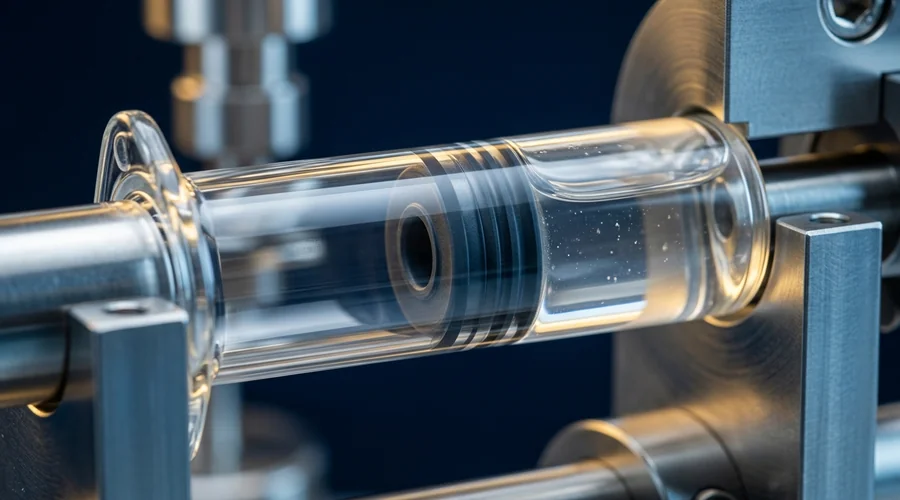 prefilled syringe formulation comparison infographic — syringe plunger and barrel sectioned to show the stopper interface | Global Formulation