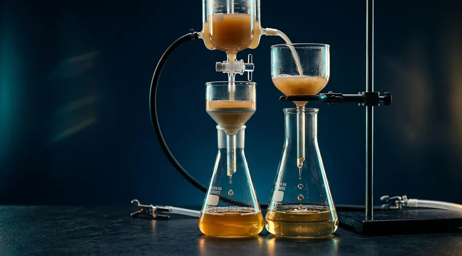 fermented ingredient skincare laboratory — ferment lysate extraction from a fermentation vessel on a lab bench | Global Formulation diagram