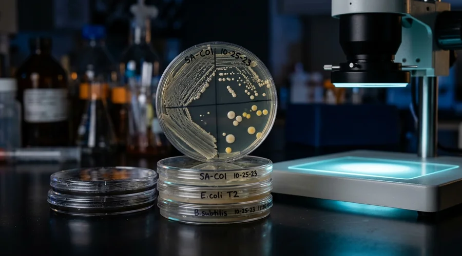 viable cell count testing equipment with agar plates in a microbiology laboratory | Global Formulation