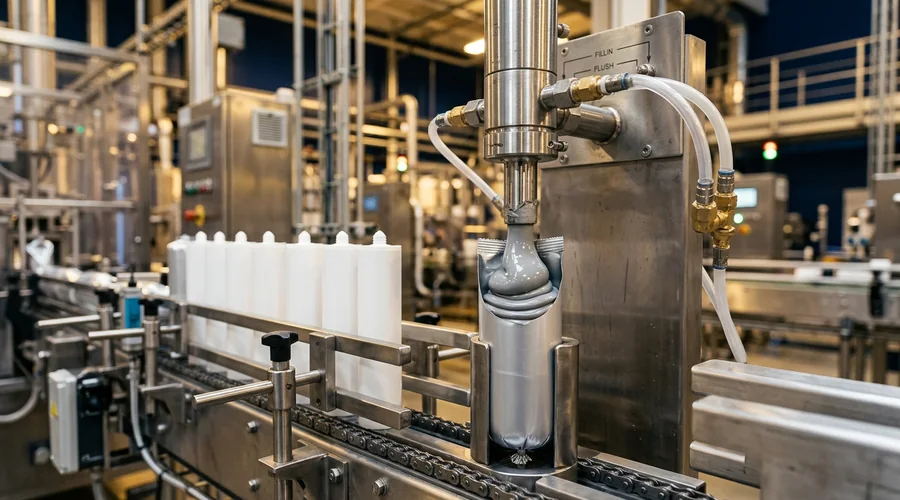 construction joint sealant production process — two part PU sealant production line with planetary mixer and cartridge filling in a chemical plant | Global Formulation