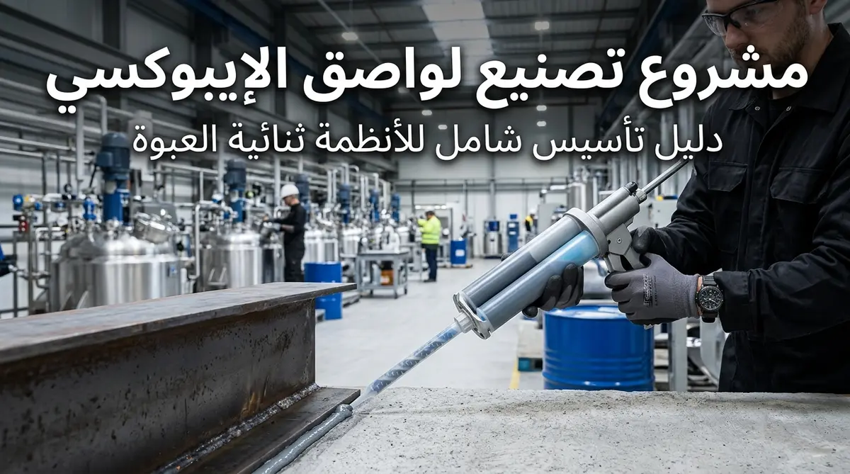مشروع تصنيع لواصق الإيبوكسي — خلط وتوزيع لاصق إيبوكسي ثنائي العبوة بنسب متساوية بمسدس خراطيش مزدوج | Global Formulation