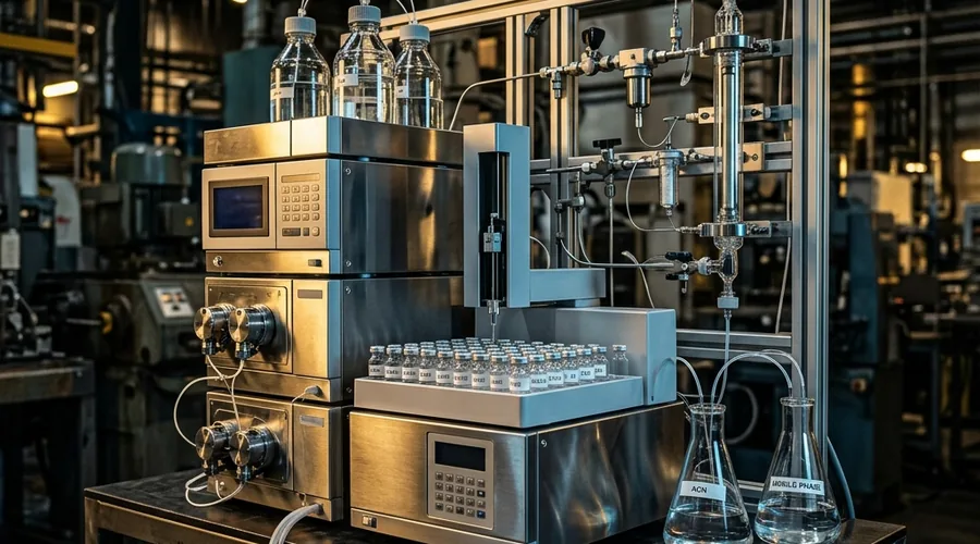 pesticide formulation unit equipment setup — pesticide formulation quality control testing with chromatography equipment in an analytical laboratory | Global Formulation