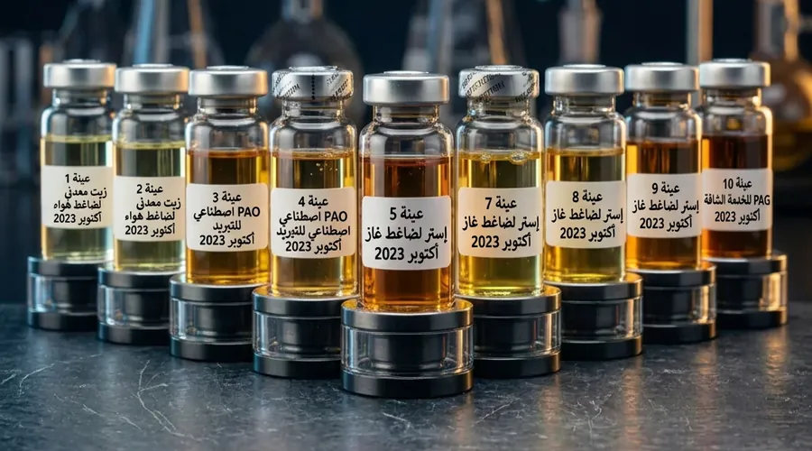 مخطط تصنيف زيوت الضواغط — أنواع ضواغط الهواء والتبريد والغاز | Global Formulation